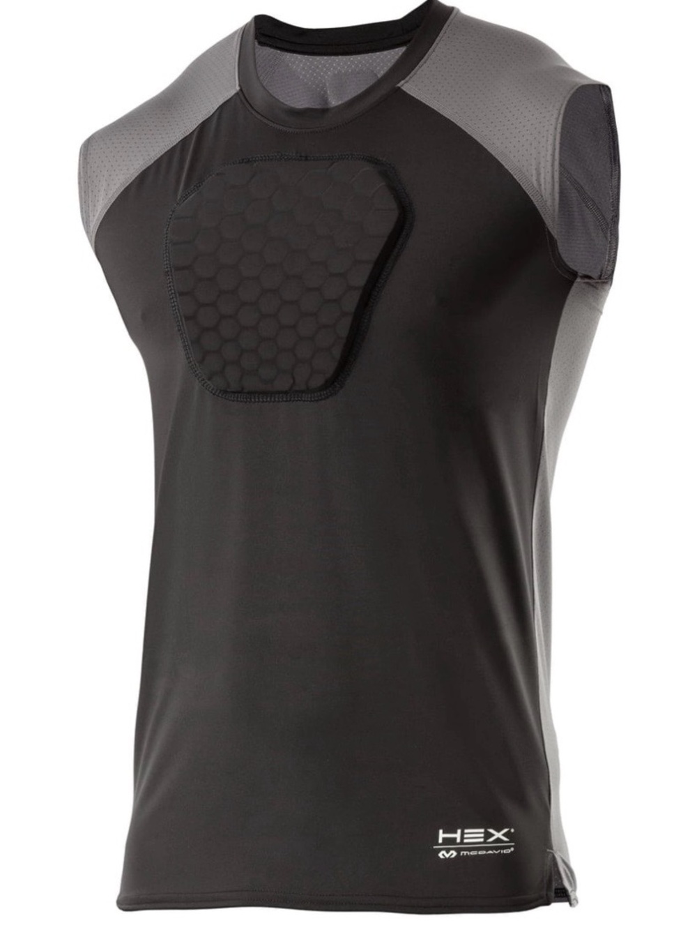 BRAND NEW MCDavid Men’s Black Sleeveless Protective Compression Shirt Size S